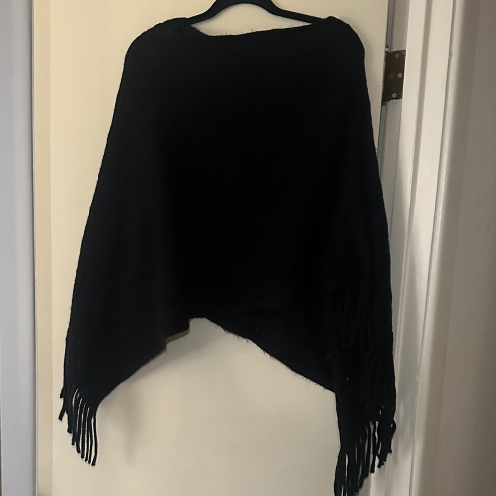 Elegant Black Fringe Sweater